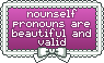 nounself pronouns are beautiful and valid