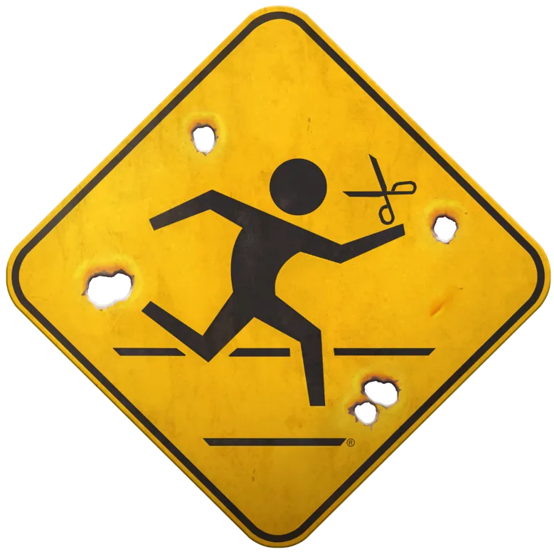 running with scissors logo